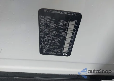 2019 Infiniti Qx50 Luxe из США, поврежденный, VIN 3PCAJ5M38KF135590